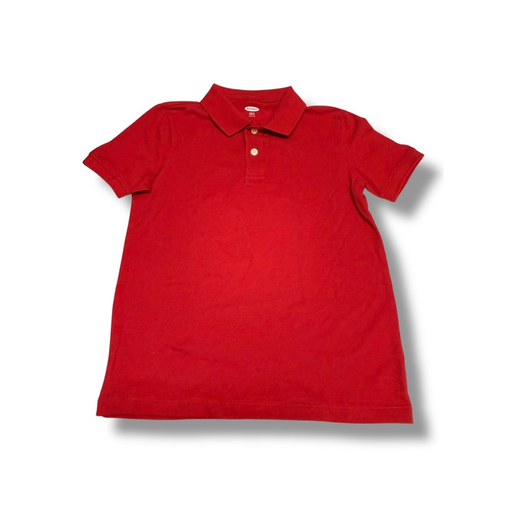 Old Navy Kids Red Short Sleeve Stretch Pique Polo Shirt S 6-7 School Uniform NEW